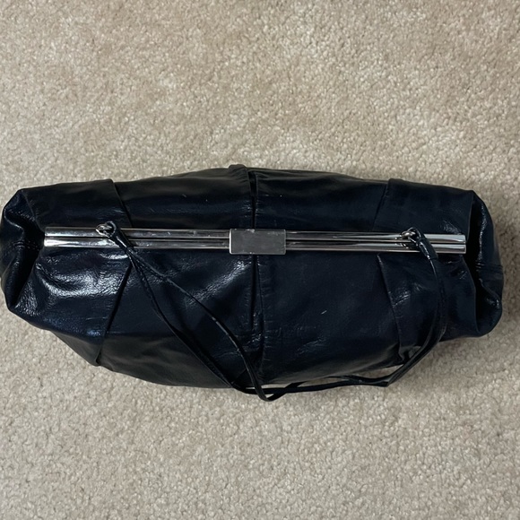 Vintage Banana Republic Black Leather Clutch - Picture 4 of 8